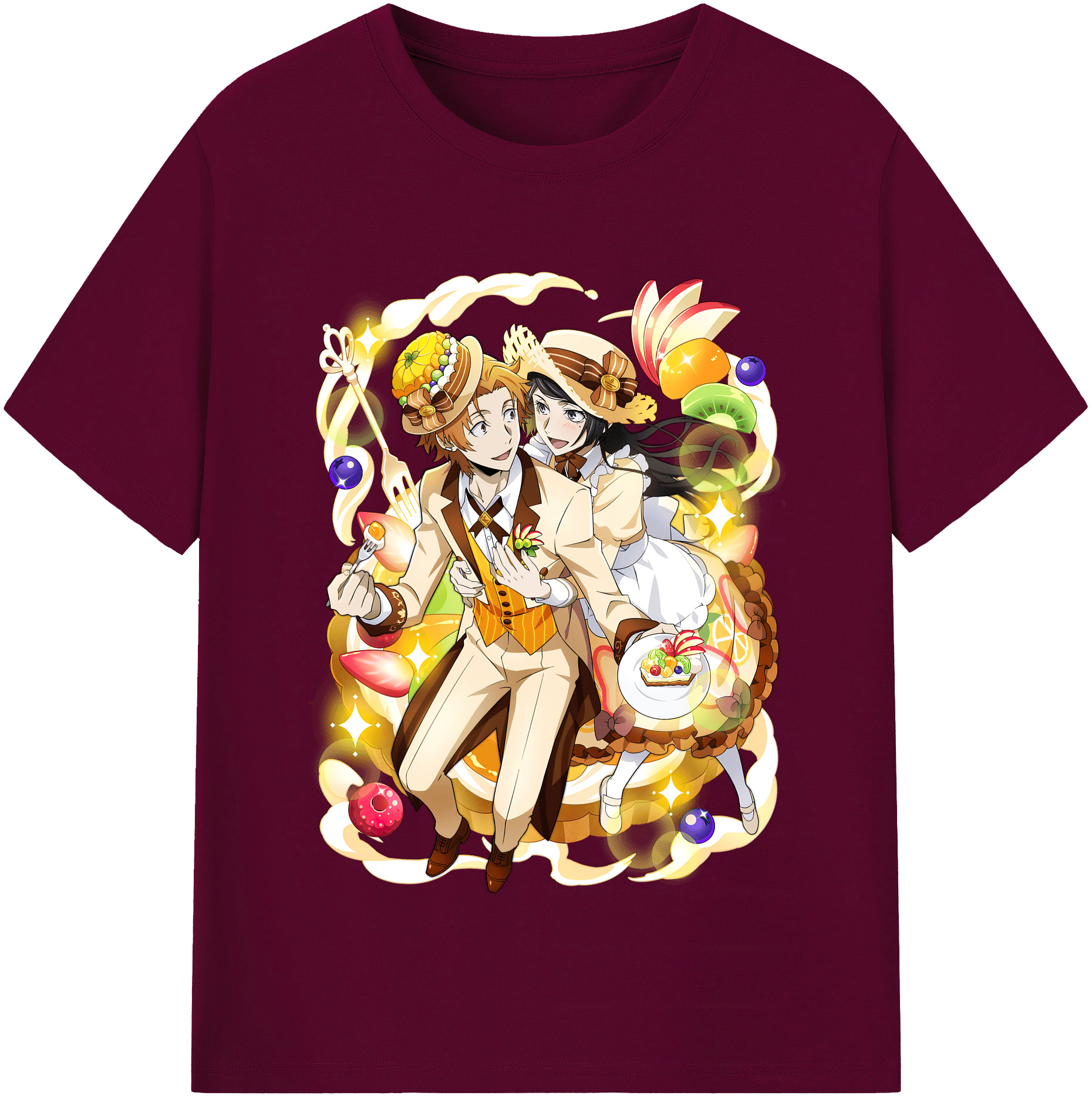 （画像用） 文豪ストレイドッグス Bungo Stray Dogs レディースカジュアルプリントTシャツ（綿100％）